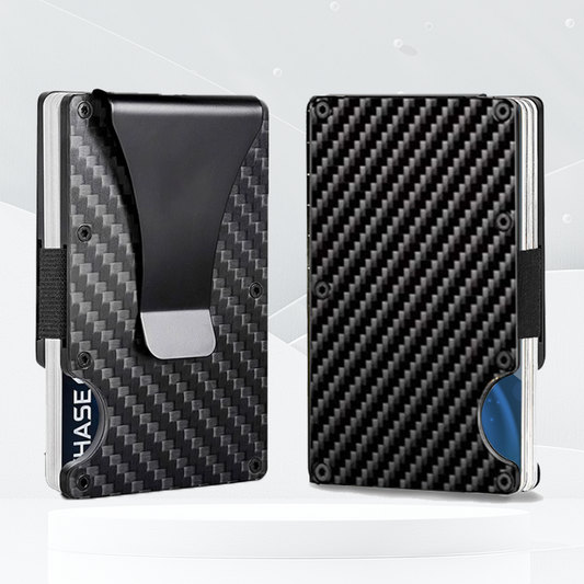 RFID Blocking Minimalist & Slim Carbon Fibre Card Holder