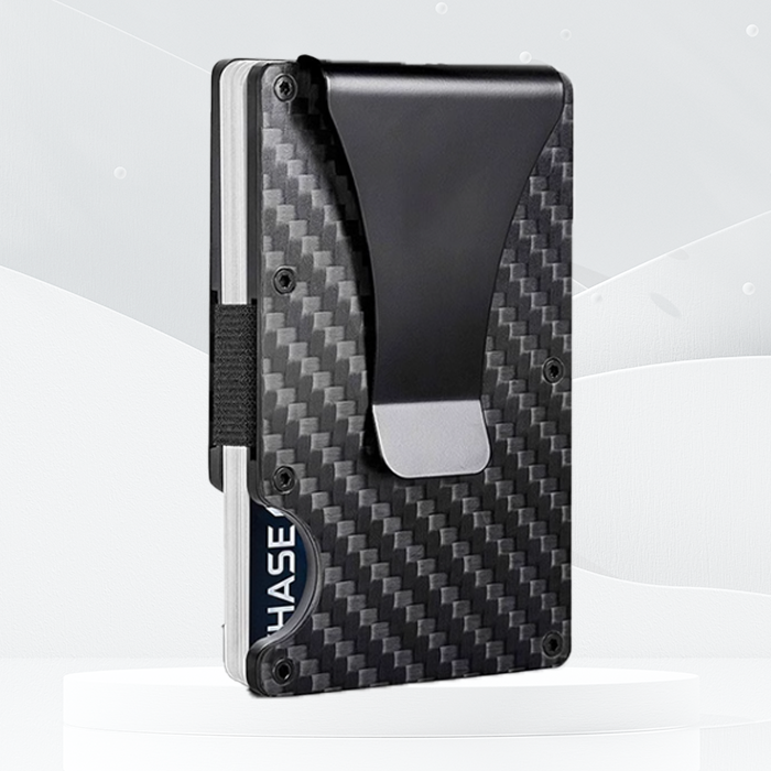 RFID Blocking Minimalist & Slim Carbon Fibre Card Holder